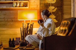 Sauna, dampbad, hot stone-massage