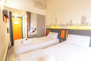 Standard Twin Room, 2 Twin Beds | Memory foam beds, soundproofing, iron/ironing board, free WiFi