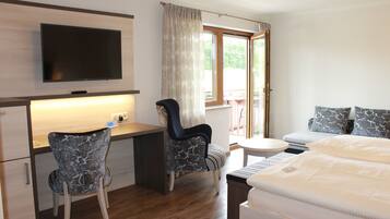 In-room safe, desk, laptop workspace, blackout drapes