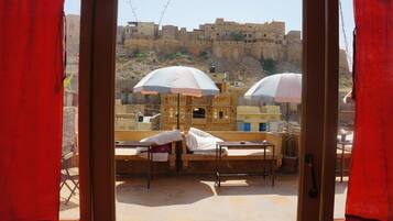 Blick von der Unterkunft