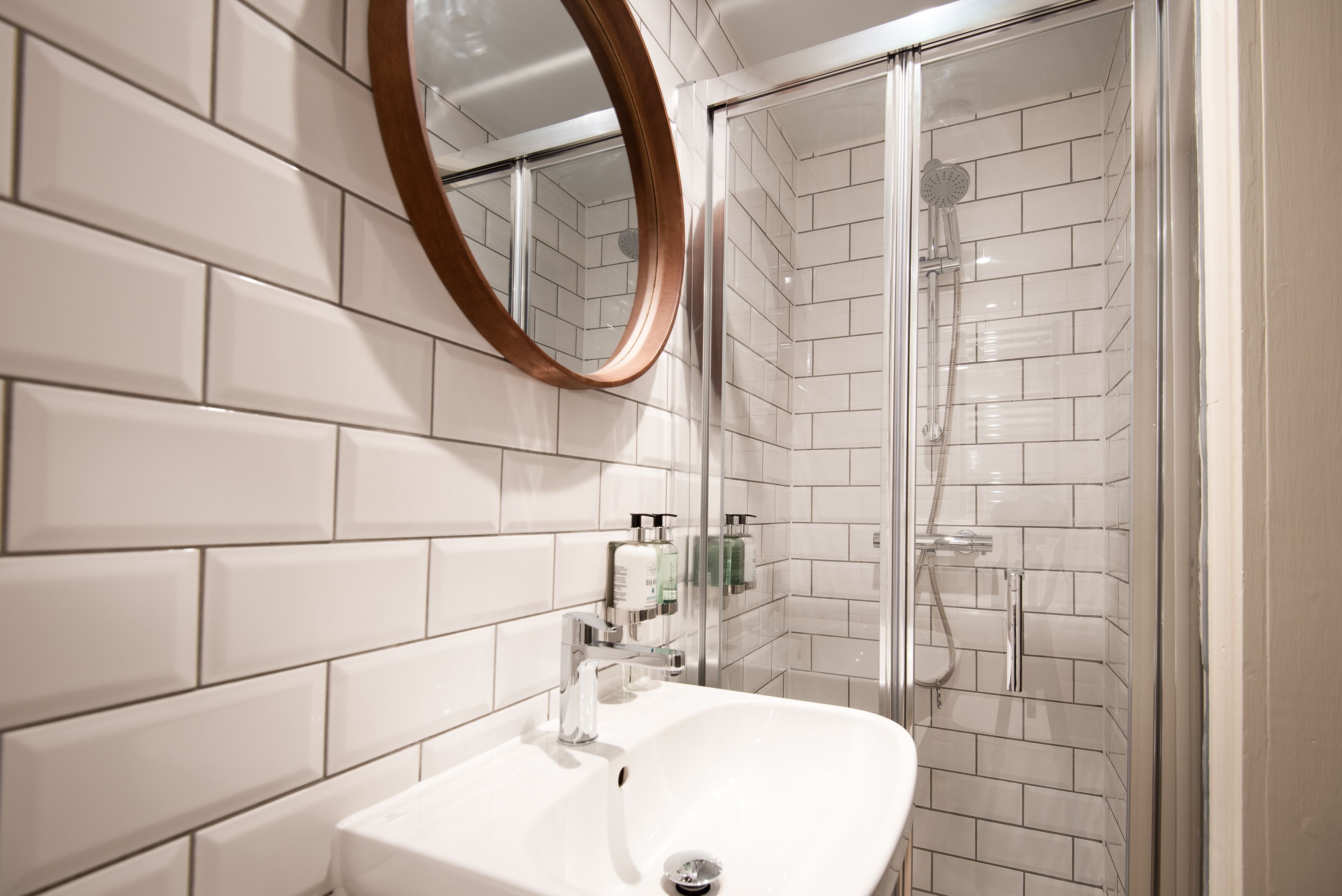 single room | bathroom | shower, free toiletries, hair dryer, towels