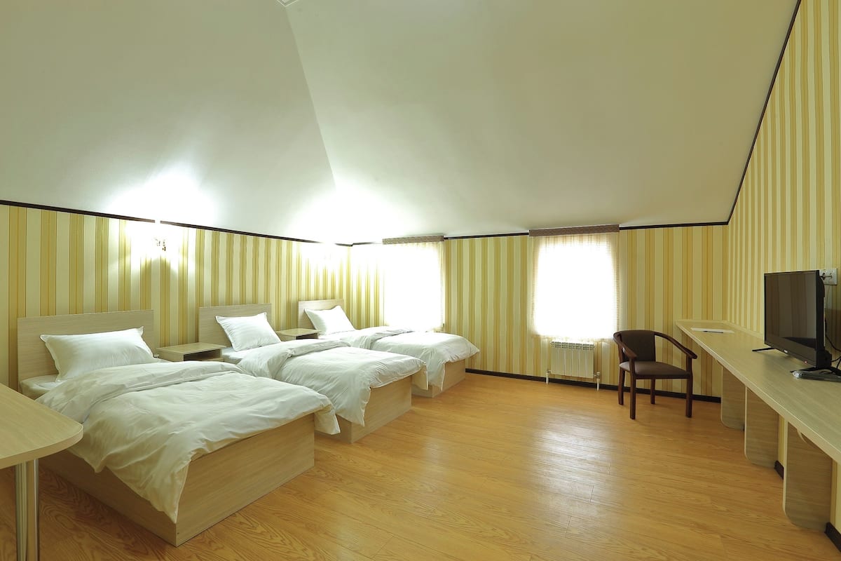 Deluxe Triple Room, City View | 1 bedroom, premium bedding, down comforters, desk