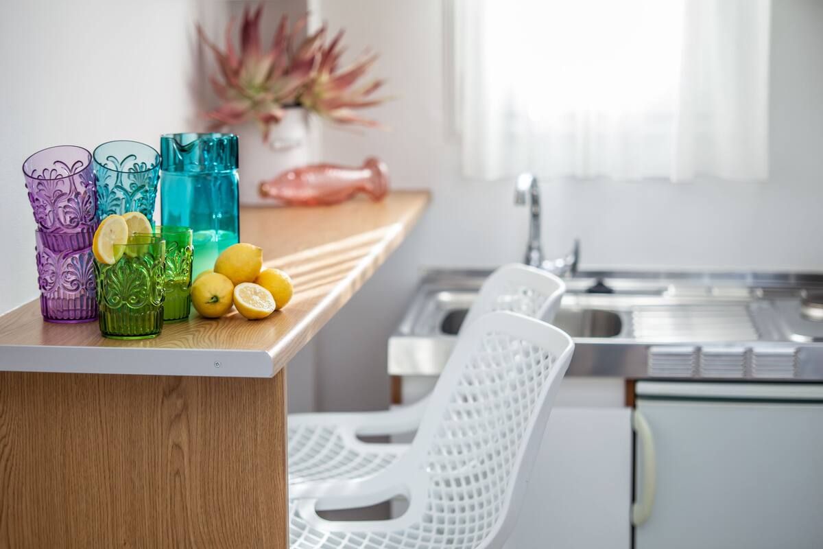 Family Apartment | Private kitchen | Fridge, stovetop, cookware/dishes/utensils