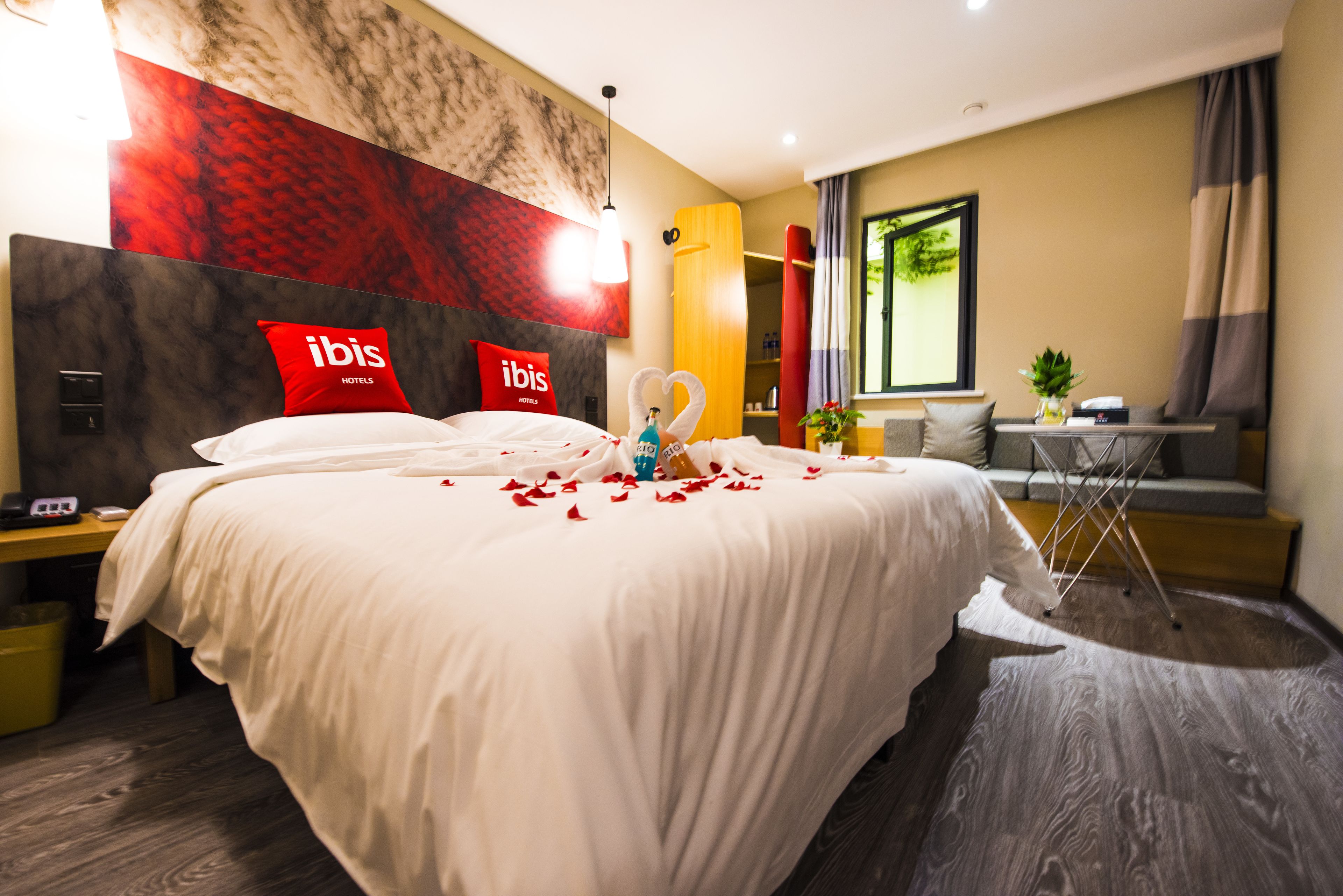 superior double room | desk, laptop workspace, blackout curtains, soundproofing