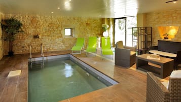 Indoor pool, seasonal outdoor pool