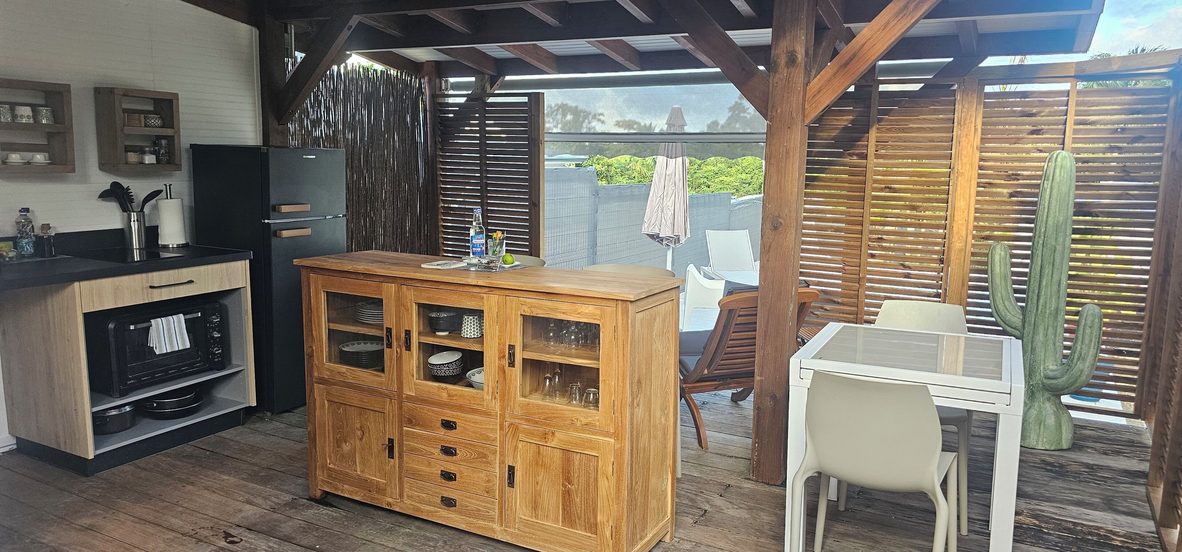 Bungalow Comfort - 1 queensize-säng - terrass - trädgård | Terrass/Patio