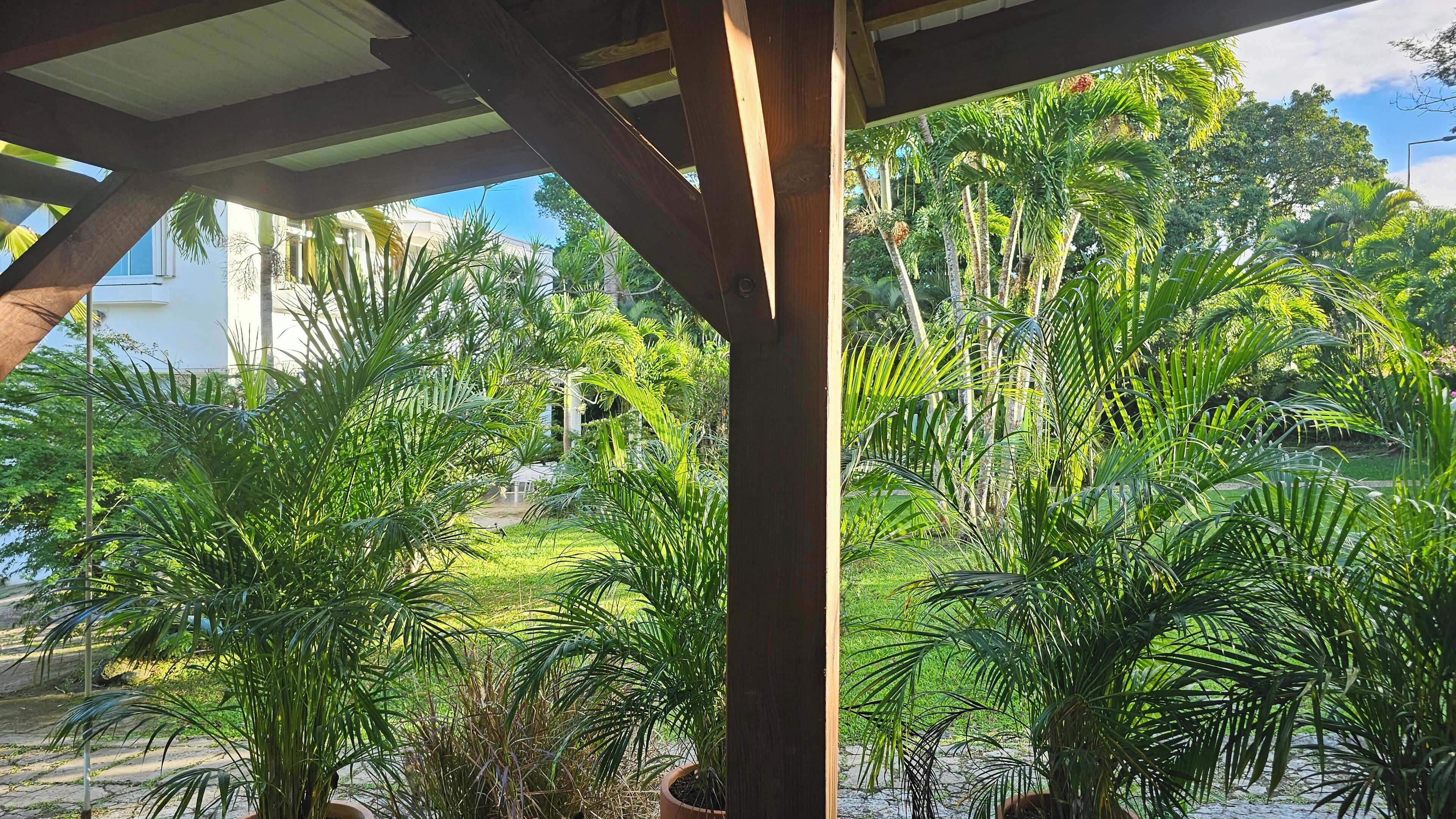 Comfort-Bungalow, 1 Doppelbett, Terrasse, zum Garten hin | Terrasse/Patio