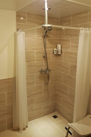 Shower, free toiletries, hair dryer, towels - La Cloue B&B (Lassay-les-Chateaux)