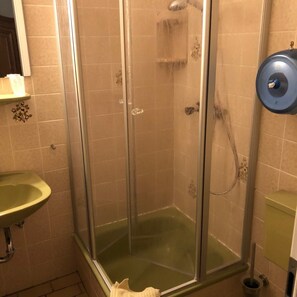 Regadera, secadora de cabello, toallas 