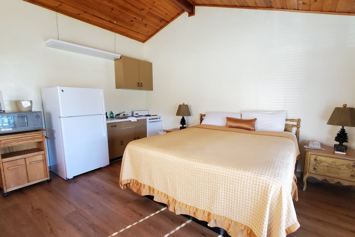 Studiosuite, 1 King-Bett, Kochnische | Hochwertige Bettwaren, Bügeleisen/Bügelbrett, kostenloses WLAN