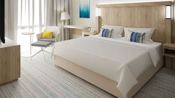 Standard Room, 1 King Bed | In-room safe, desk, laptop workspace, blackout drapes