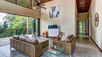 Deluxe House, 3 Bedrooms, Non Smoking | Living area | Flat-screen TV, DVD player