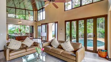 Deluxe House, 3 Bedrooms, Non Smoking | Living room | Flat-screen TV, DVD player