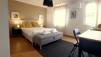 City-Apartment, 2 Schlafzimmer | 2 Schlafzimmer, hochwertige Bettwaren, Betten mit Memory-Foam-Matratzen