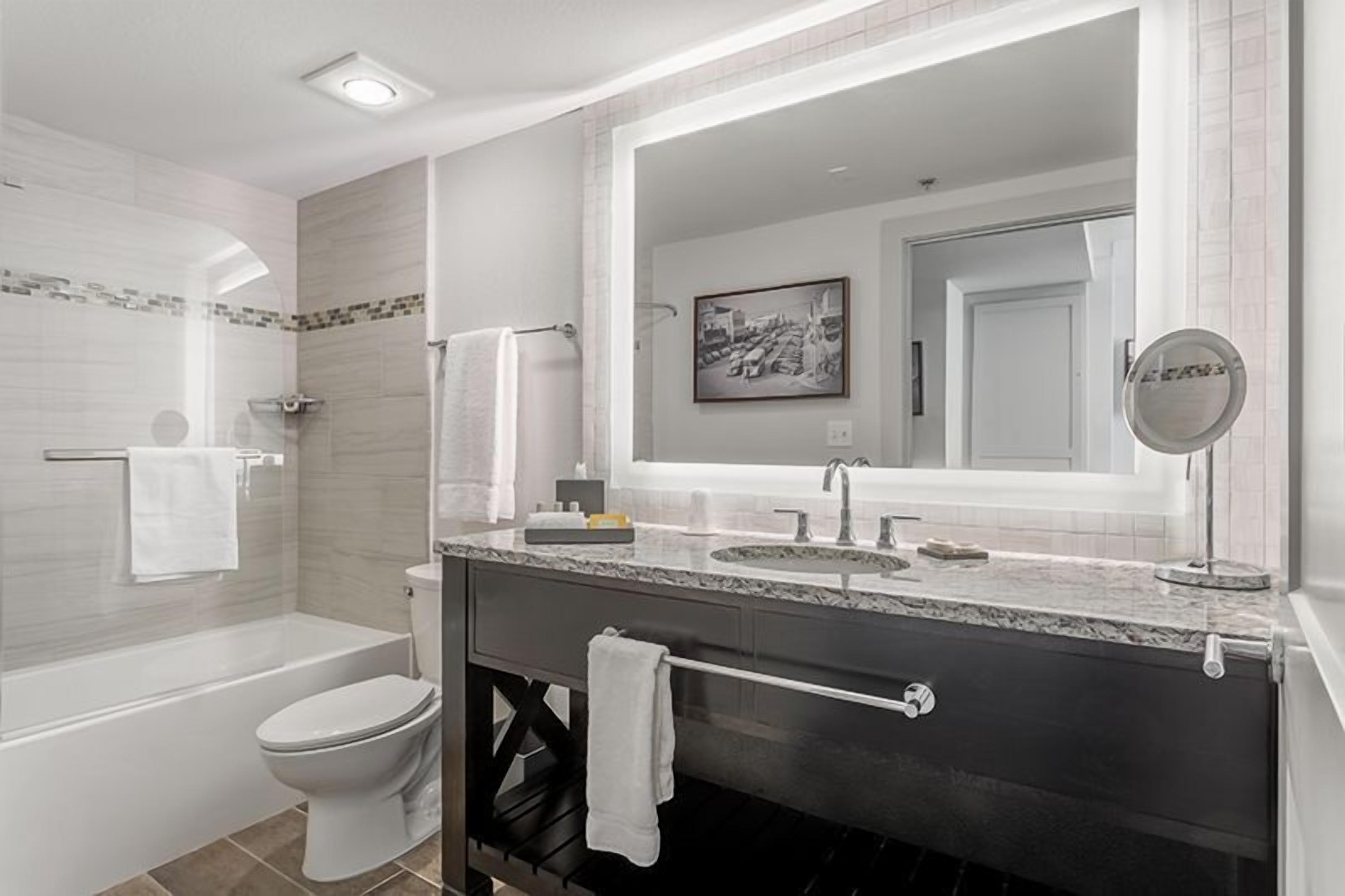 standard suite, 1 queen bed | bathroom | shower, free toiletries, towels