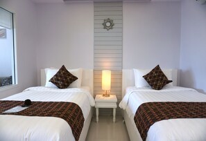 Superior Twin Room | Bar mini, peti besi dalam bilik, katil lipat simpan/tambahan 