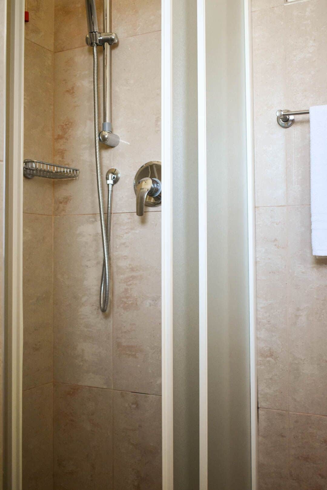 shower, free toiletries, hair dryer, bidet