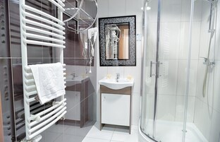 Double Room Single Use | Bathroom | Shower, free toiletries, hair dryer, bathrobes