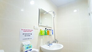 Standard Apartment, 1 Bedroom, Non Smoking | Bathroom | Shower, free toiletries, hair dryer, slippers - Ximen Comfortable Studio (Taipei)