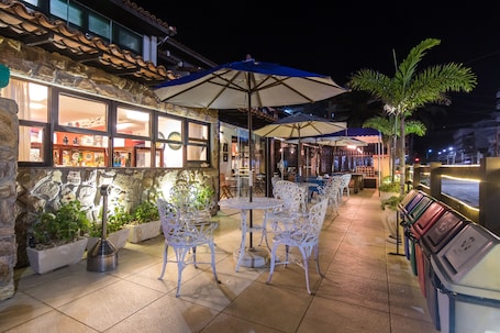 Outdoor banquet area