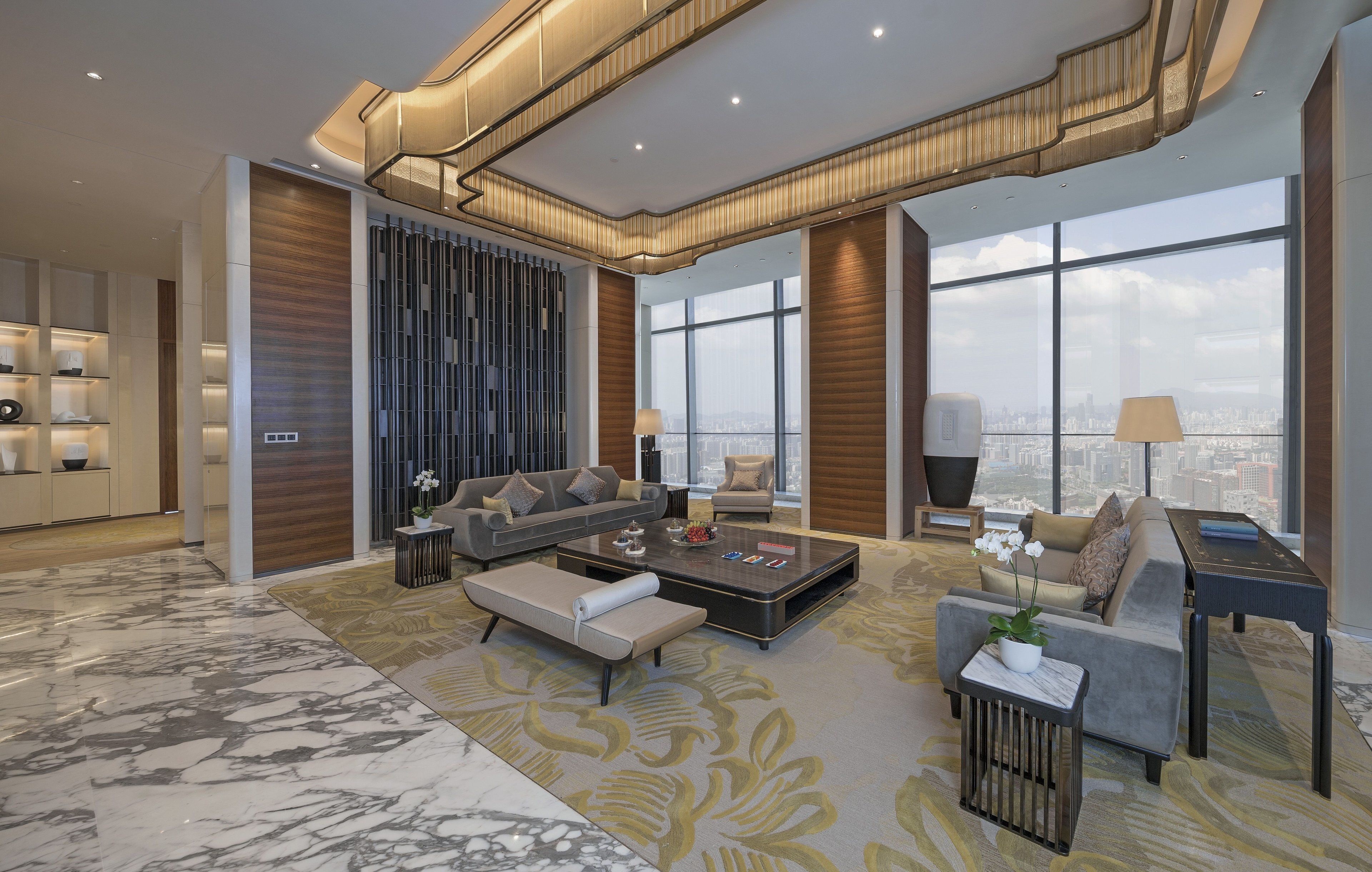 Presidential Suite | Living room | 41-inch flat-screen TV with cable channels, TV