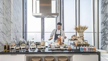 Daily buffet breakfast for a fee