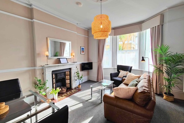 Apartment, 1 Bedroom, Ground Floor | Living area | 32-inch Smart TV with digital channels, TV, Netflix
