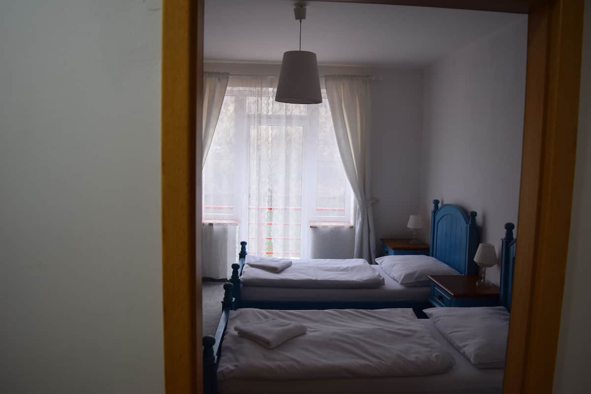 Deluxe Twin kamer, 1 slaapkamer, balkon, uitzicht op rivier | Verduisterende gordijnen, gratis wifi, beddengoed