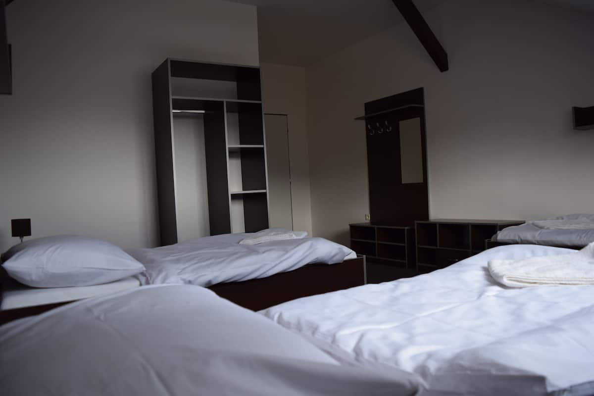 Economy driepersoonskamer, en-suite badkamer | Verduisterende gordijnen, gratis wifi, beddengoed