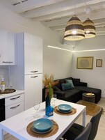 Apartment, 1 Bedroom, Balcony, Annex Building | Living area | Flat-screen TV
