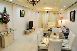 아파트, 침실 2개 | 객실 내 식사 공간