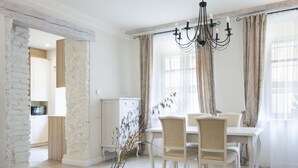 Deluxe Apartment | Living area - Apartments  Satva (Vilnius)