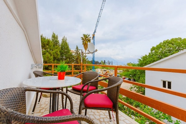 Departamento estándar, 1 habitación, balcón, vista al mar | Balcón