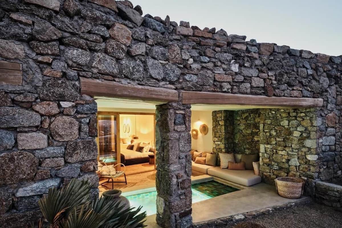 Suite Prestigio, vista al mar (Plunge Pool) | Ropa de cama de alta calidad y minibar