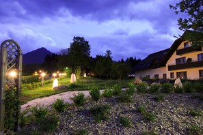 Front of property – evening/night