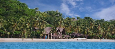 Plage, serviettes de plage, snorkeling, planche Ă voile