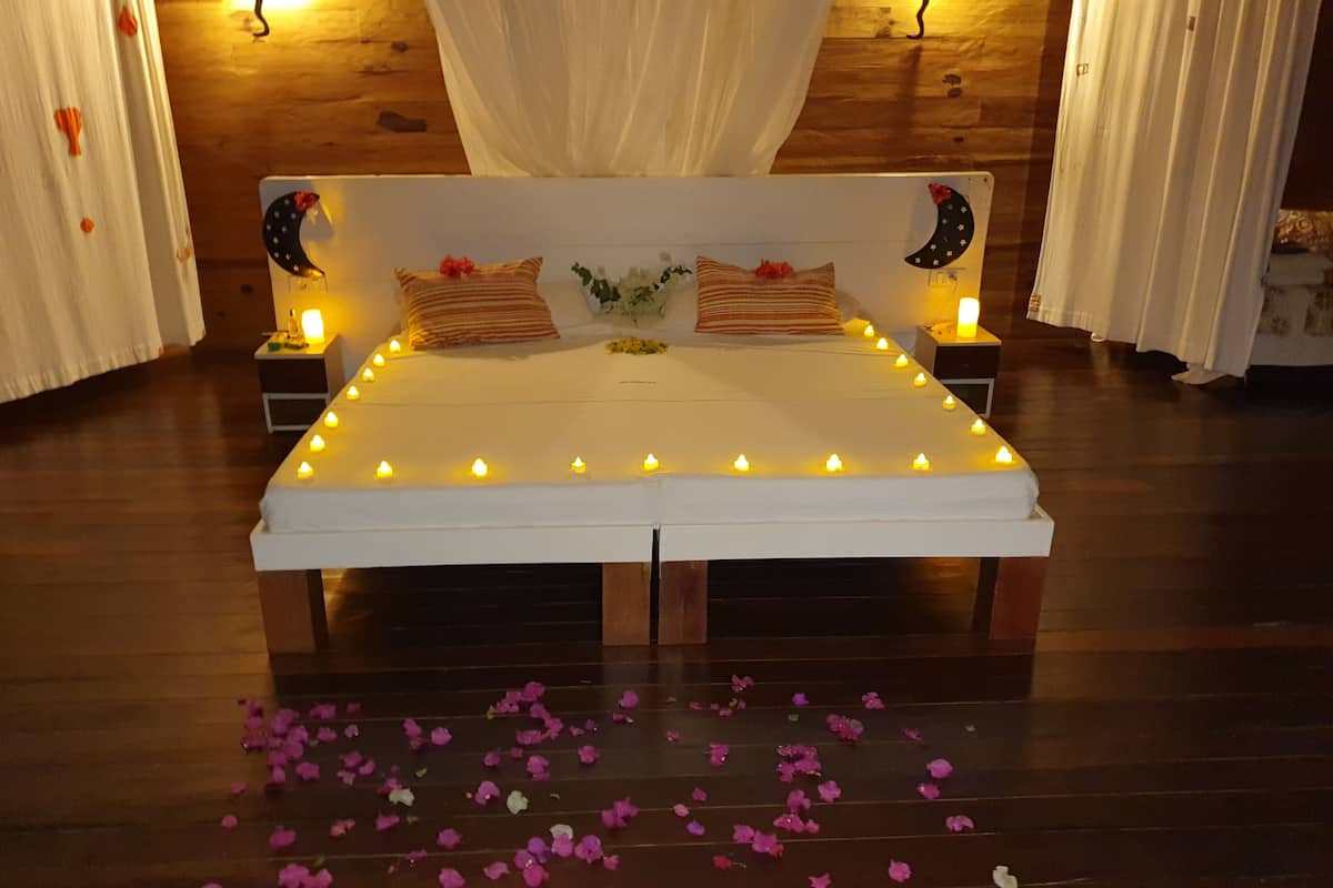 bungalow, beachfront | 1 bedroom, premium bedding, minibar, in-room safe