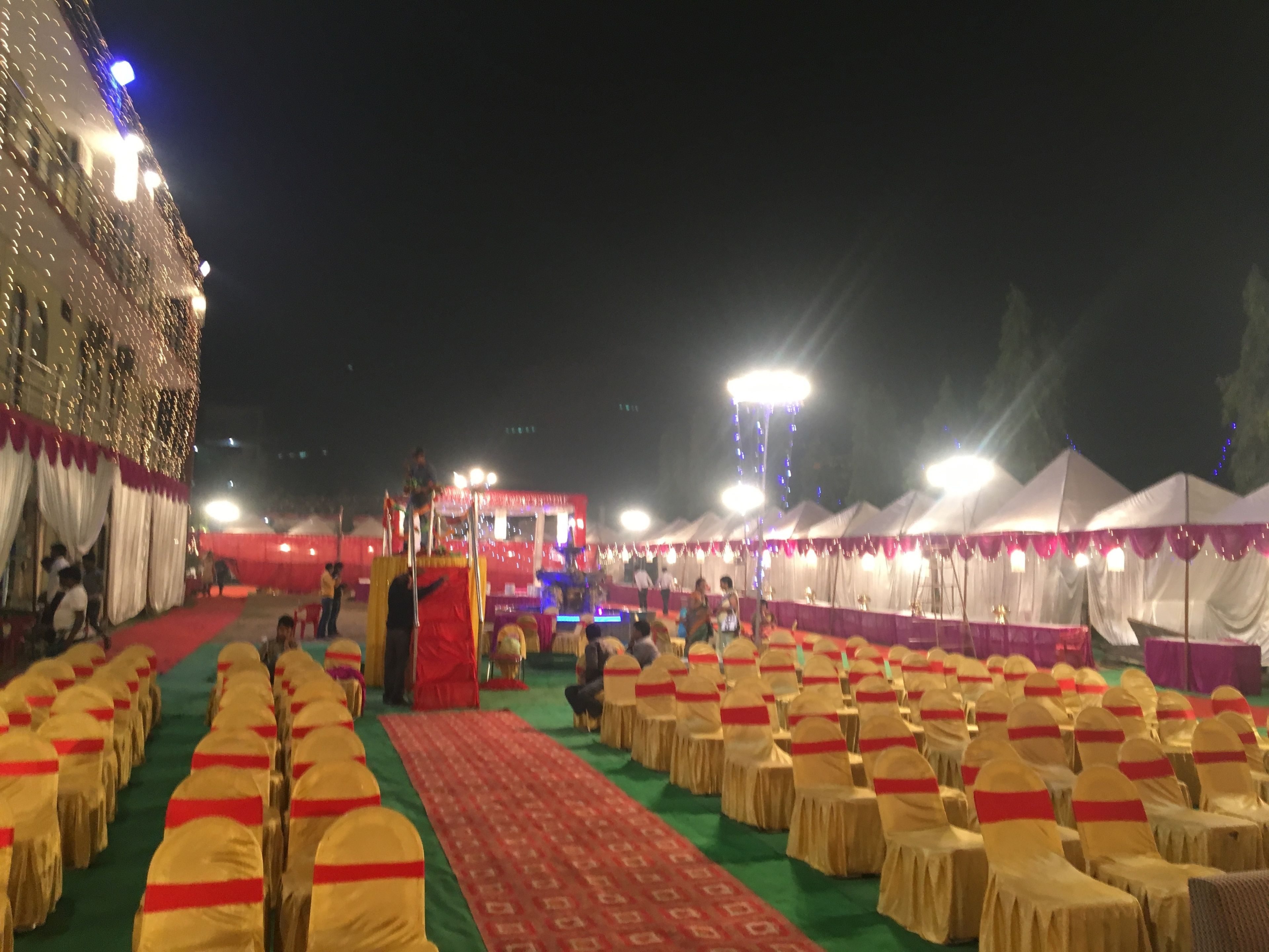 outdoor wedding area