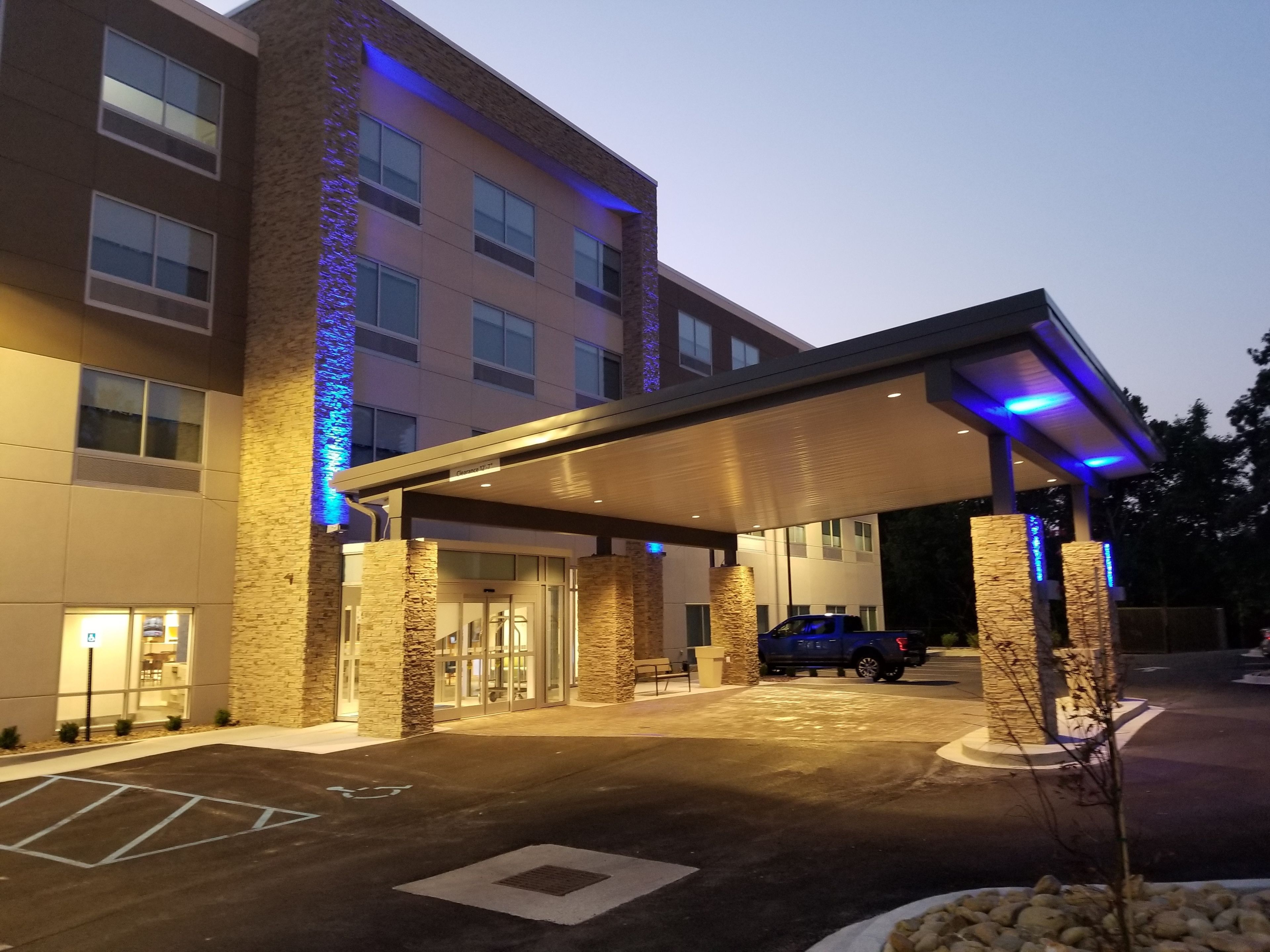 front of property – evening/night