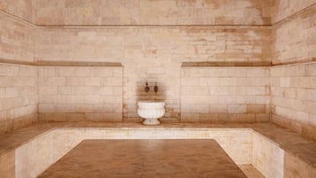 Sauna a vapor, banho turco/hammam, tratamentos corporais