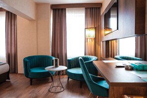 Literie de qualité supérieure, couette en duvet d'oie, minibar