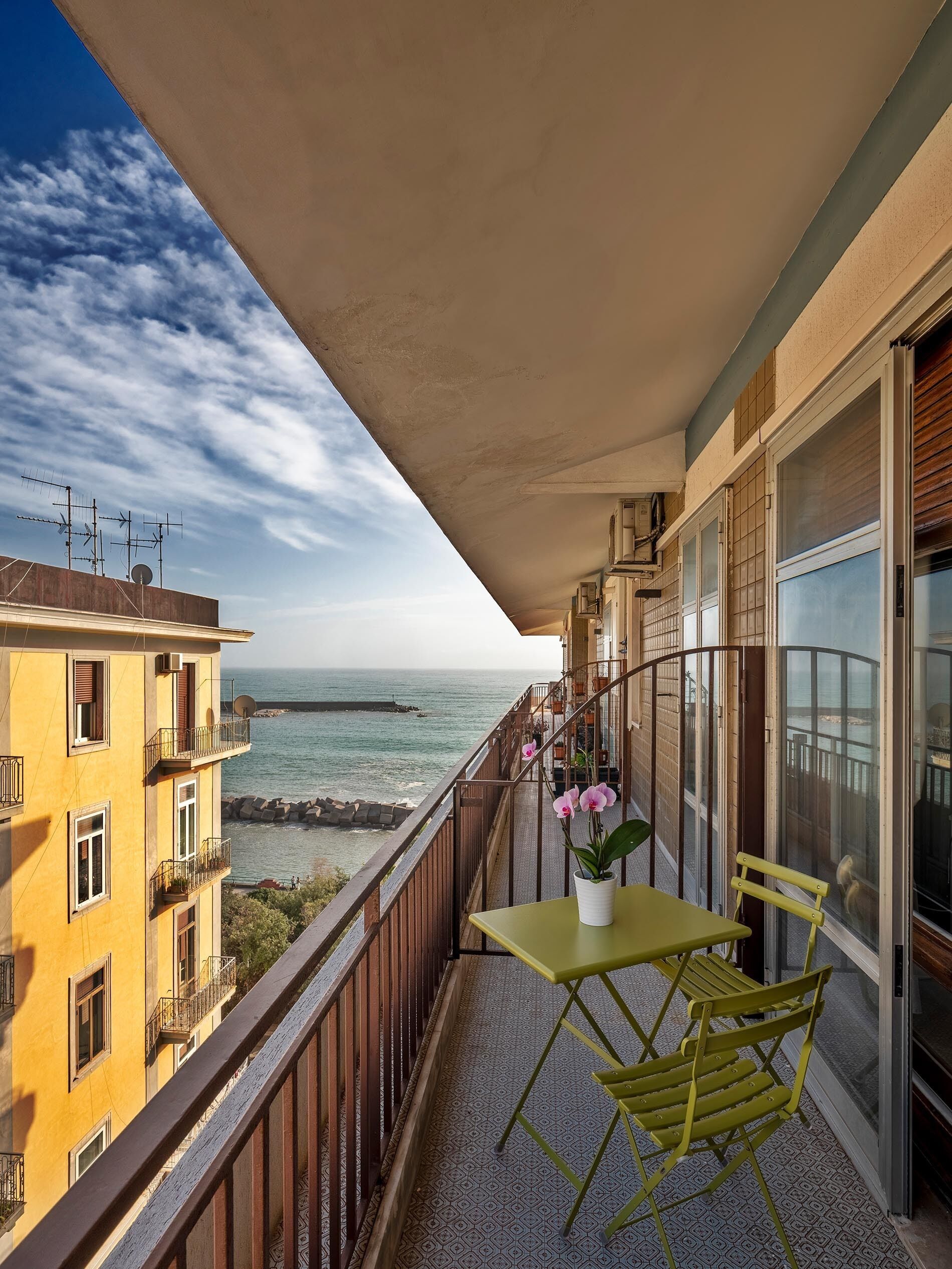 Deluxe Double Room, Balcony, Sea View | Terrace/patio