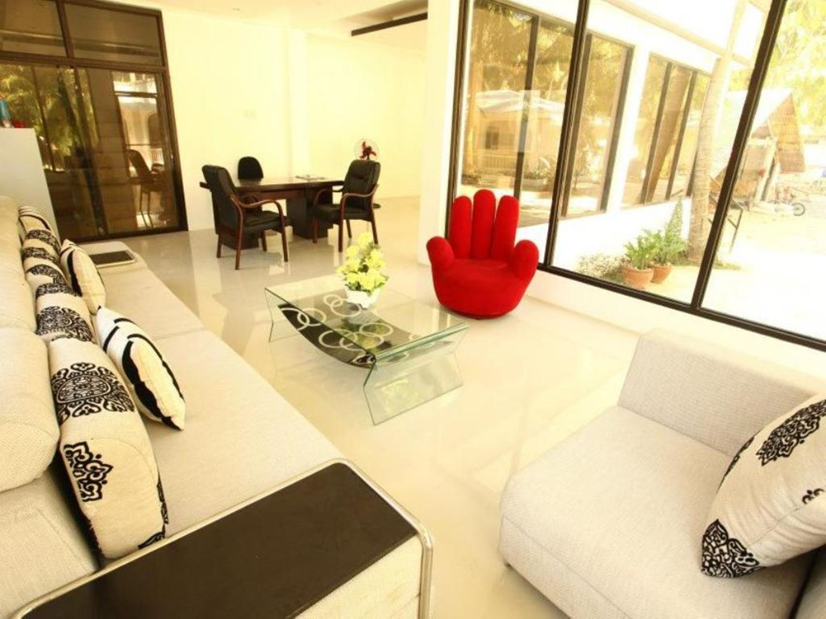 Sala de estar en el lobby