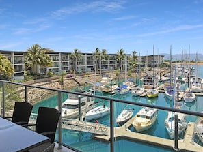 Superior Apartment, 3 Bedrooms, Pool Access, Marina View | Balcony view - Blue on Blue Apartment 933 (Nelly Bay)