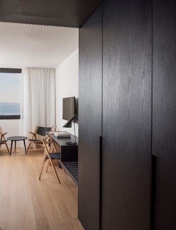 Superior Double Room, Sea View | Premium bedding, minibar, in-room safe, desk. Briig Boutique Hotel