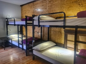 Blackout curtains, free WiFi, bed sheets