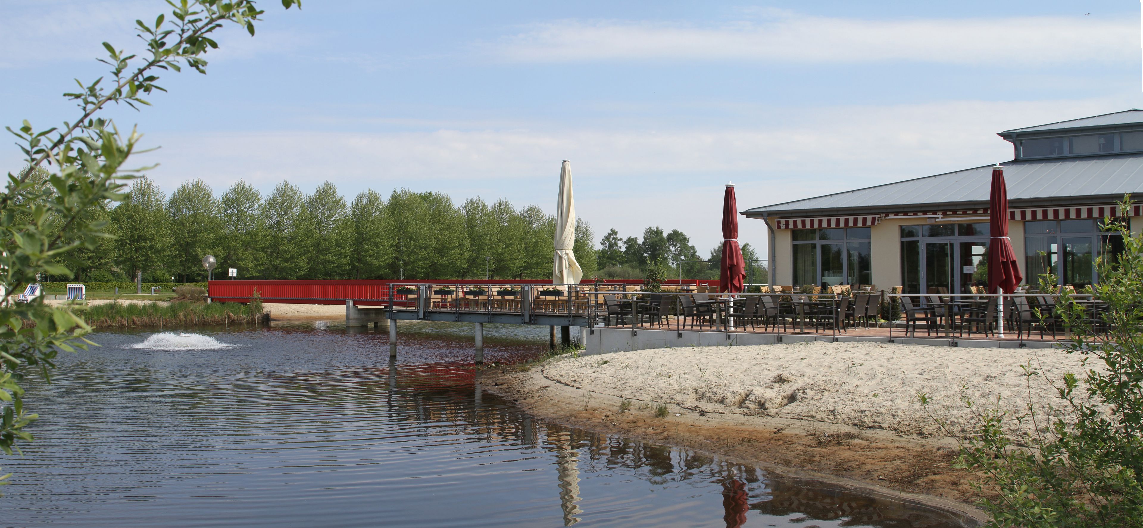 outdoor banquet area