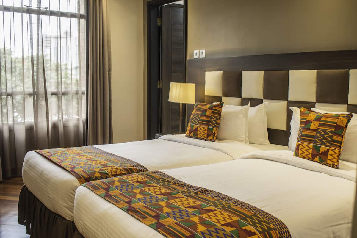 In-room safe, desk, iron/ironing board, WiFi (free)