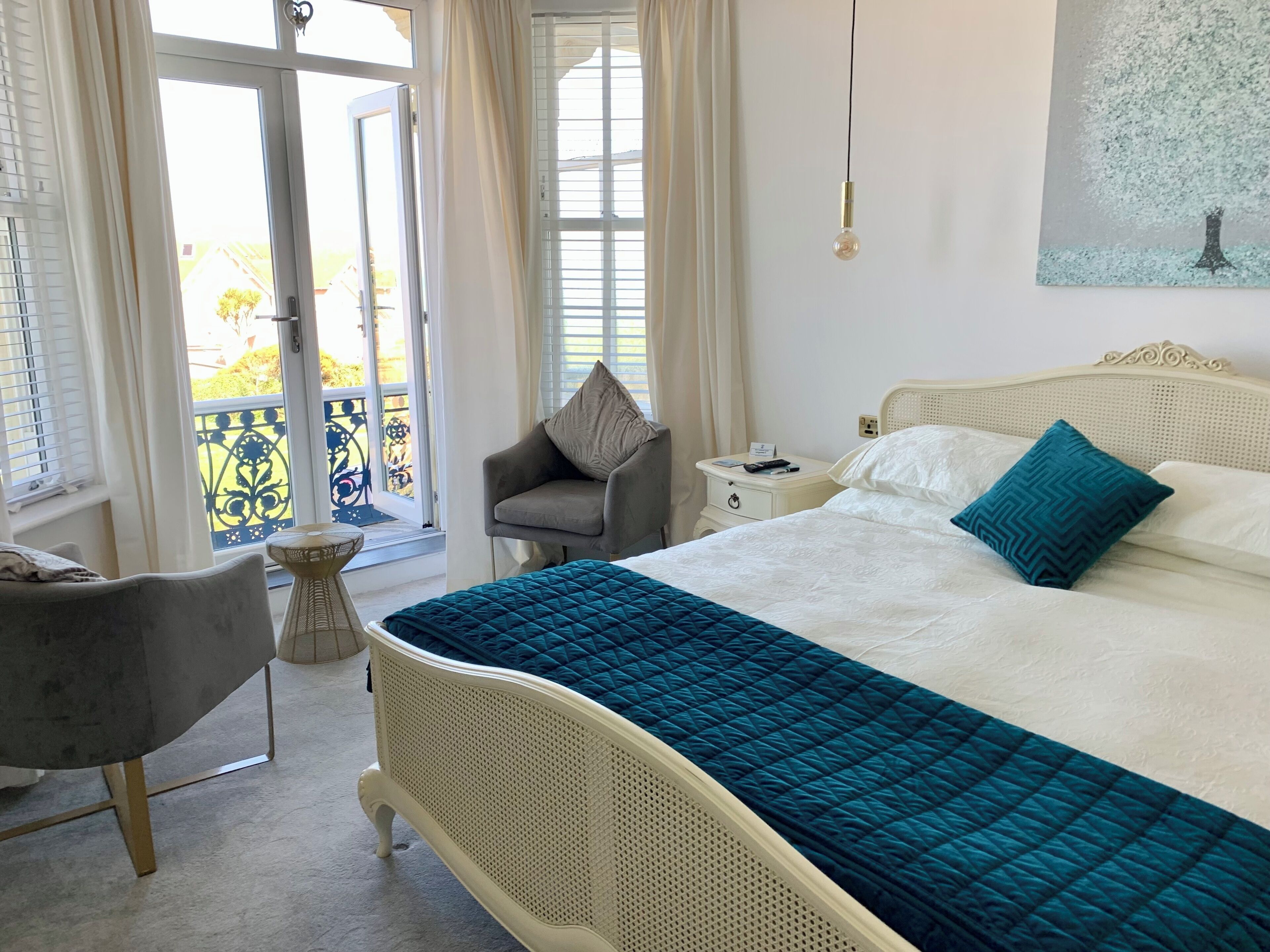 superior super king room with sea view | premium bedding, individually decorated, individually furnished