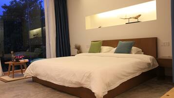 Standard Double Room A | Desk, blackout drapes, iron/ironing board, free WiFi